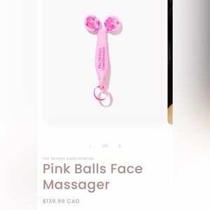 The Skinny Confidential Pink Balls Face Massager